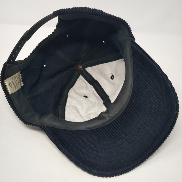Consolidated Freightways Corduroy Snapback Rope Hat Black One Size - Picture 7 of 9